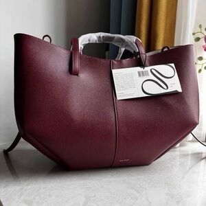 Polene Tote Bag Burgundy Large